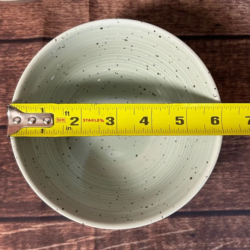 Sango Siterra Artist's Blend Speckled Soup Cereal Stoneware Bowls Set of 3 6